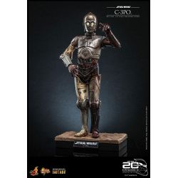 C-3PO Hot Toys Movie Masterpiece figura diecast MMS650D46 20º anniversario (Star Wars Episode 2: Attack Of The Clones)