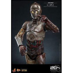 C-3PO Hot Toys Movie Masterpiece figura diecast MMS650D46 20º anniversario (Star Wars Episode 2: Attack Of The Clones)