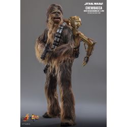 Chewbacca With Disassembled C-3PO Hot Toys MMS766 - Star Wars The Empire Strikes Back 1/6 figure