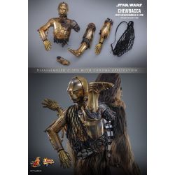 Chewbacca With Disassembled C-3PO Hot Toys MMS766 - Star Wars The Empire Strikes Back 1/6 figure