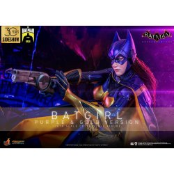 Batgirl Hot Toys VGM65 version Purple And Gold - figurine Batman Arkham Knight 1/6