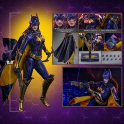 Batgirl Hot Toys VGM65 version Purple And Gold - figurine Batman Arkham Knight 1/6