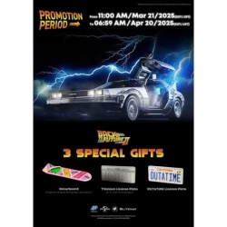 Delorean Time Machine Blitzway - réplique 1/6 voiture Retour Vers Le Futur 2