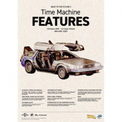 Delorean Time Machine Blitzway - réplique 1/6 voiture Retour Vers Le Futur 2