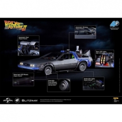 Delorean Time Machine Blitzway - réplique 1/6 voiture Retour Vers Le Futur 2