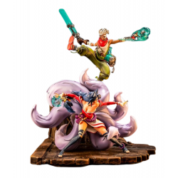 Ekko e Ahri di Pure Arts - 2XKO - Diorama in scala 1/10 di League Of Legends