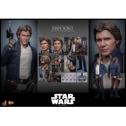 Han Solo par Hot Toys - figurine 1/6 Star Wars Episode V : L'Empire Contre-Attaque de 31 cm - Reference MMS846