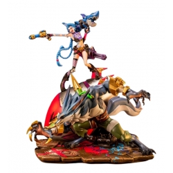 Jinx e Warwick di Pure Arts - 2XKO - Diorama in scala 1/10 di League Of Legends