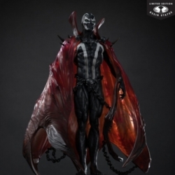 Spawn (di Pupeteer Lee) Nero Bianco & Rosso Ovunque di McFarlane Toys - Image Comics statua in scala 1/10
