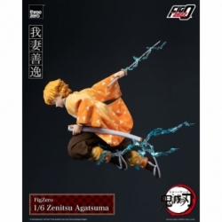 Zenitsu Agatsuma FigZero di ThreeZero - action figure Demon Slayer : Kimetsu No Yaiba in scala 1/6