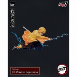 Zenitsu Agatsuma FigZero par ThreeZero - figurine 1/6 Demon Slayer : Kimetsu No Yaiba de 28 cm