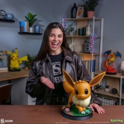 Eevee Life-Size de Sideshow Collectibles - estatua Pokemon a escala 1/1