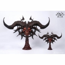 Mephisto Art Mask par Pure Arts - masque 1/2 Diablo IV de 43 cm