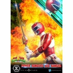 Red Ranger Premium Masterline par Prime 1 Studio - statue 1/4 Mighty Morphin Power Rangers de 62 cm