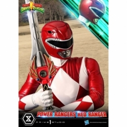Red Ranger Premium Masterline par Prime 1 Studio - statue 1/4 Mighty Morphin Power Rangers de 62 cm