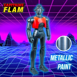 Crag Metallic Paint par HL Pro - figurine Capitaine Flam de 25 cm