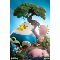 Snorlax di Sideshow Collectibles - statua Pokemon alta 33 cm