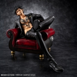 Trafalgar Law Portrait of Pirates P.O.P. S.O.C. di Megahouse Ver.R version - figura One Piece alta 28 cm