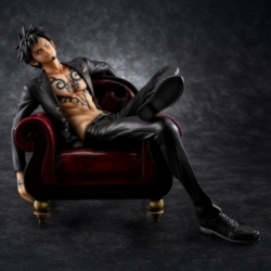 Trafalgar Law Portrait of Pirates P.O.P. S.O.C. di Megahouse Ver.R version - figura One Piece alta 28 cm