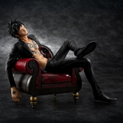 Trafalgar Law Portrait of Pirates P.O.P. S.O.C. di Megahouse Ver.R version - figura One Piece alta 28 cm