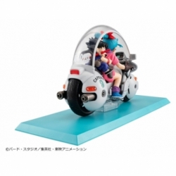 Son Goku and Bulma Desktop Real McCoy di Megahouse Repeat version - figura Dragon Ball alta 14 cm
