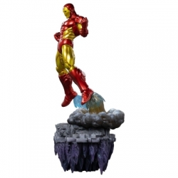 Iron Man BDS Art Scale di Iron Studios Deluxe version - figura Inifnity Gauntlet in scala 1/10
