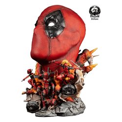Deadpool Fine Art por Premium Collectibles Studio versión Deluxe - Marvel busto de 42 x 26 x 34 cm