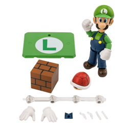 Luigi SH Figuarts by Bandai Tamashii Nations Reissue version - Super Mario 11 cm action figure