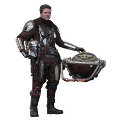 The Mandalorian and Grogu von Hot Toys deluxe version - MMS872 - Star Wars 1/6 Maßstab Actionfiguren