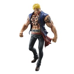 Bellamy the Hyena Portrait of Pirates POP Sailing Again di Megahouse - figura One Piece alta 25 cm