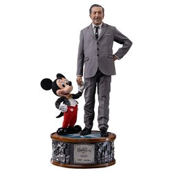 Walt Disney and Mickey Mouse Legacy Replica van Iron Studios - Disney Classics 1/4 schaal standbeeld