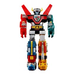 Voltron (Defender of the Universe) Popy Chogokin di Bandai Tamashii Nations - action figure Beast King GoLion alta 15 cm