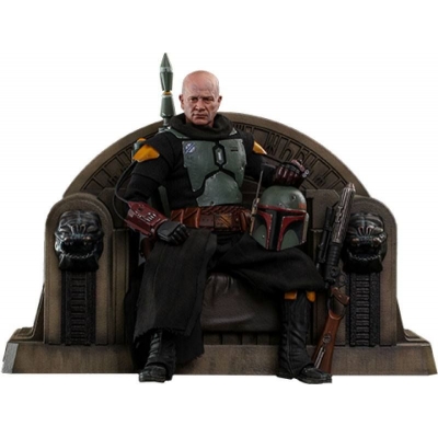 Boba Fett and throne (repaint armor) Hot Toys figure TMS056 (Star Wars The Mandalorian) Boba Fett and throne (repaint armor) Hot Toys figure TMS056 (Star Wars The Mandalorian)