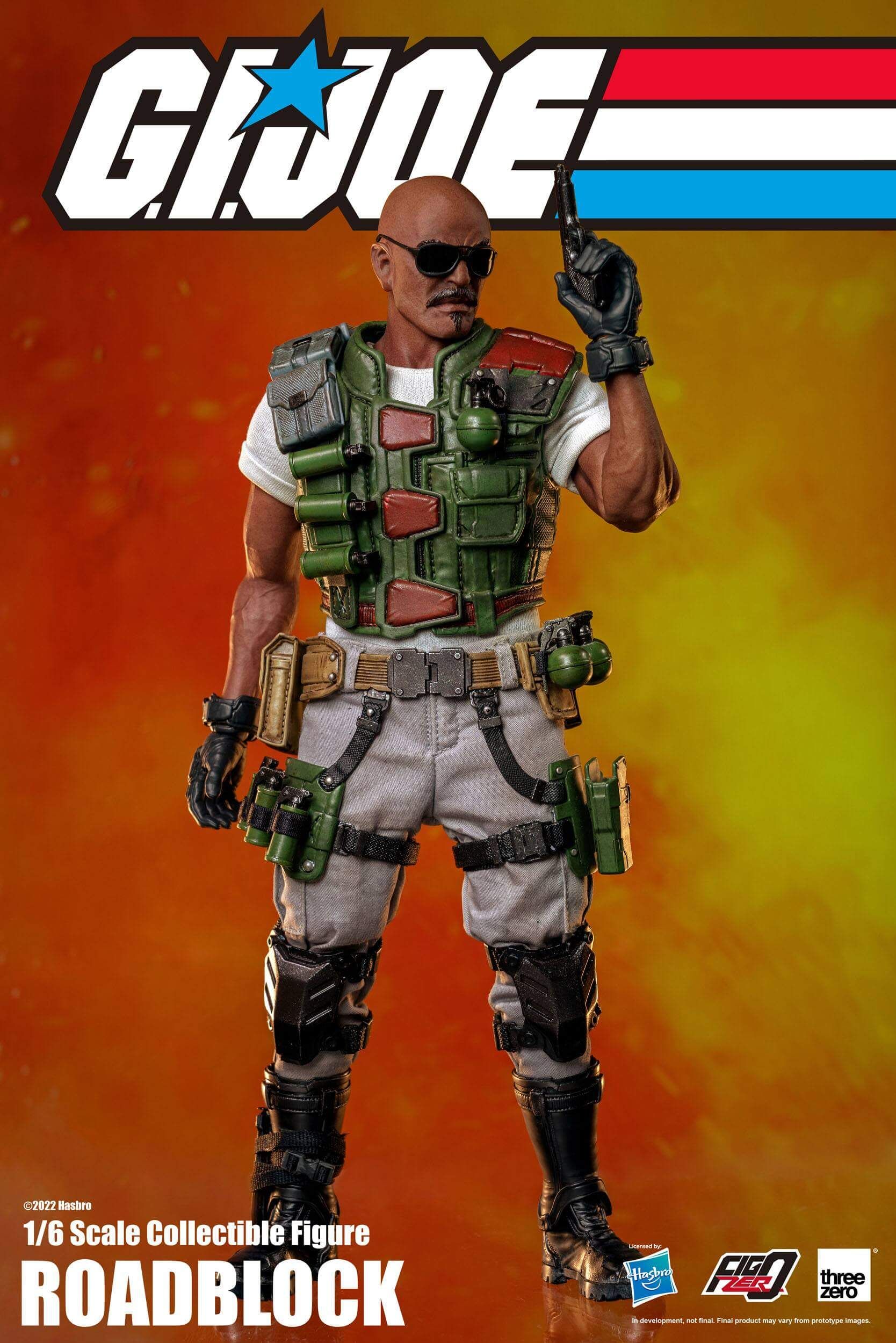 Roadblock ThreeZero figure (GI Joe)
