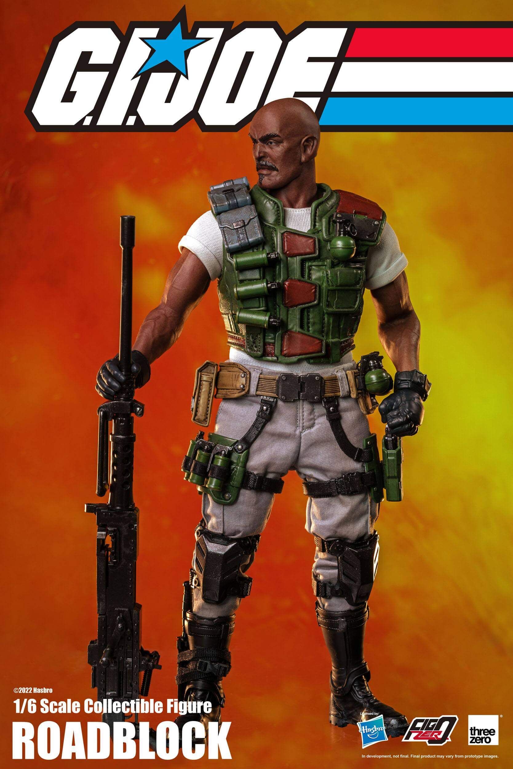 Roadblock ThreeZero figure (GI Joe)