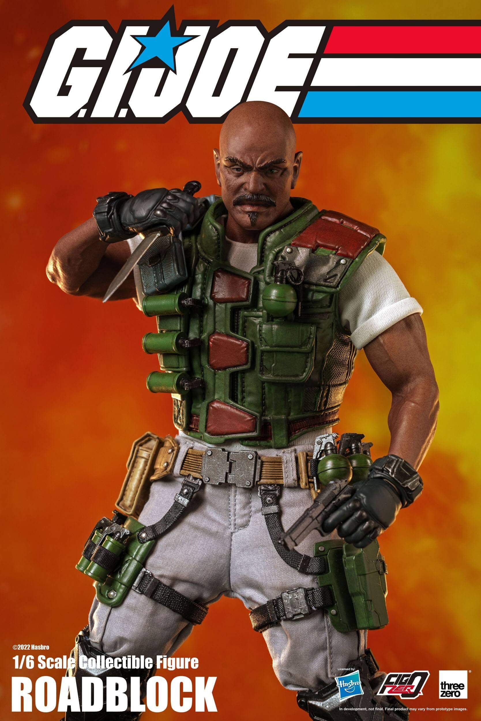 Roadblock ThreeZero figure (GI Joe)