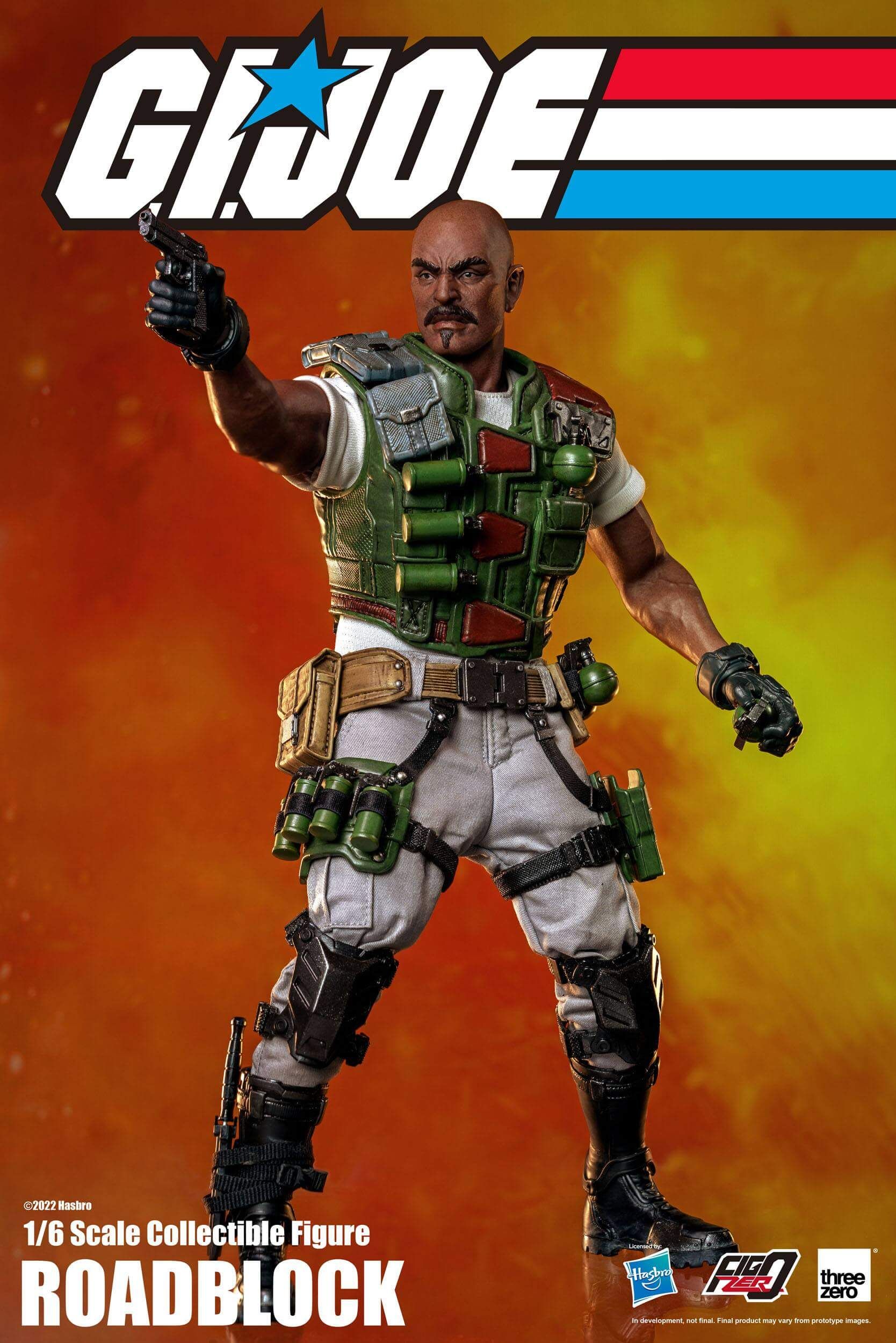 Roadblock ThreeZero figure (GI Joe)