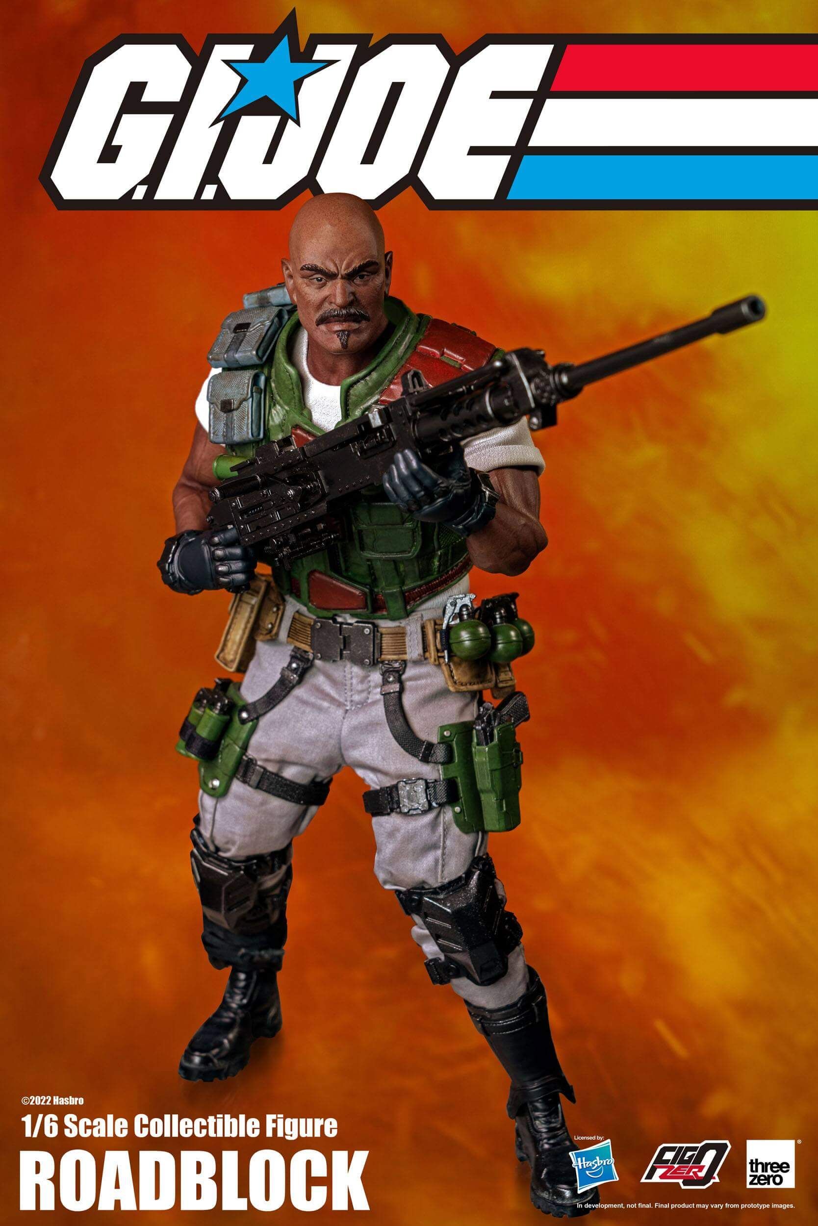 Roadblock ThreeZero figure (GI Joe)
