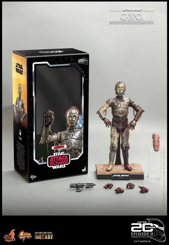 C-3PO Hot Toys Movie Masterpiece figure diecast MMS650D46 20th anniversary (Star Wars episode 2 : attack of the clones)