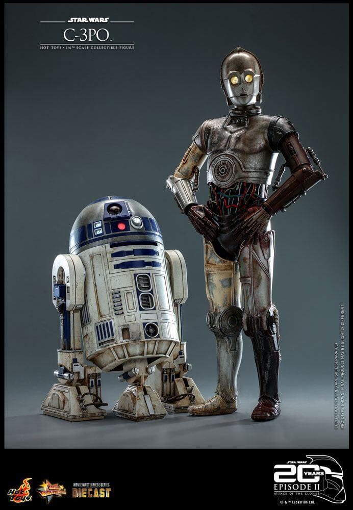C-3PO figurine Movie Masterpiece Hot Toys diecast MMS650D46 20th anniversary (Star Wars episode 2 : l'attaque des clones)