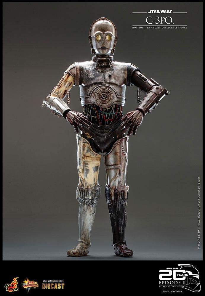 C-3PO Hot Toys Movie Masterpiece figure diecast MMS650D46 20th anniversary (Star Wars episode 2 : attack of the clones)