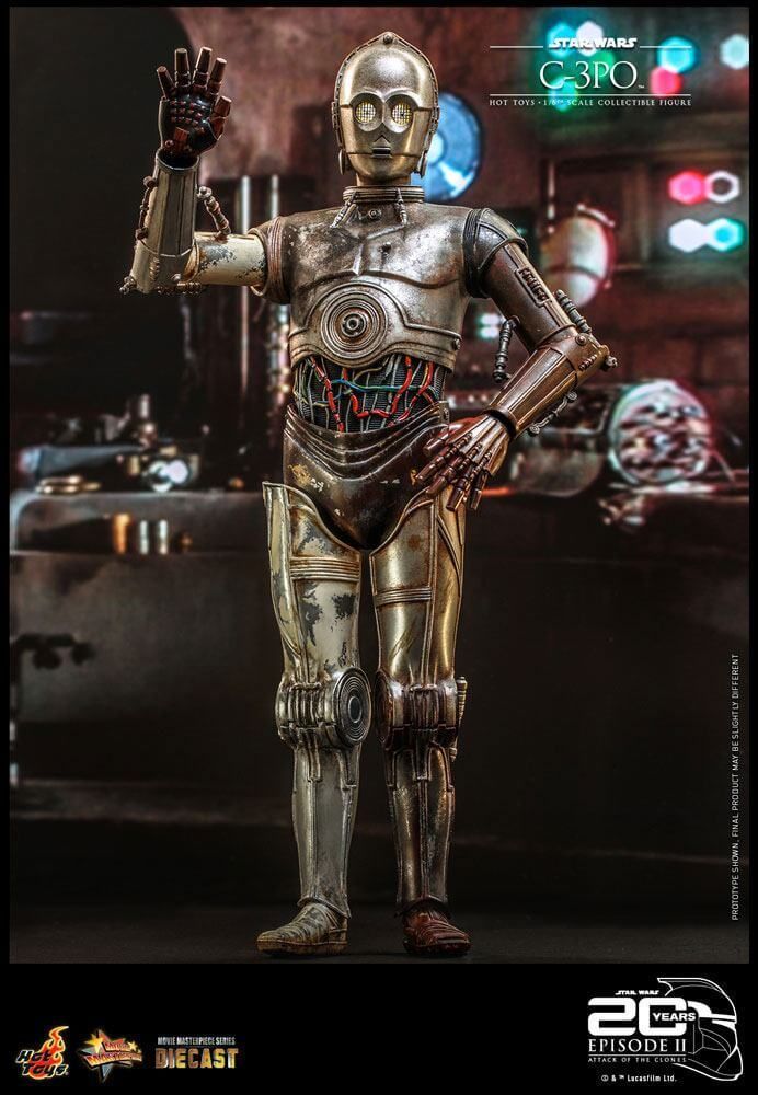 C-3PO figurine Movie Masterpiece Hot Toys diecast MMS650D46 20th anniversary (Star Wars episode 2 : l'attaque des clones)