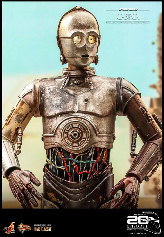C-3PO Hot Toys Movie Masterpiece figure diecast MMS650D46 20th anniversary (Star Wars episode 2 : attack of the clones)