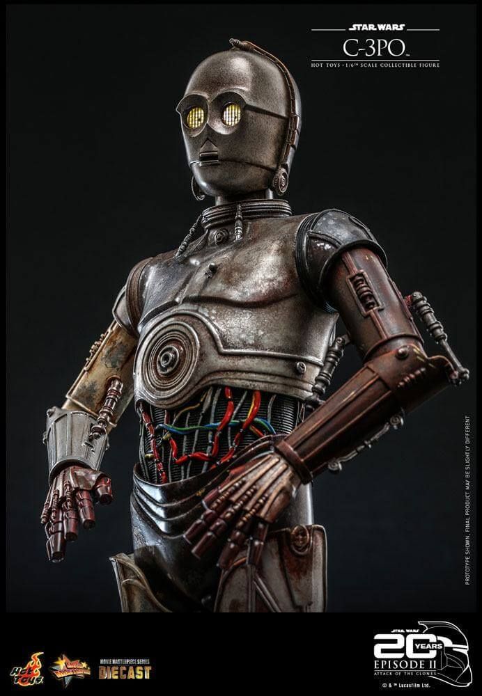 C-3PO figurine Movie Masterpiece Hot Toys diecast MMS650D46 20th anniversary (Star Wars episode 2 : l'attaque des clones)