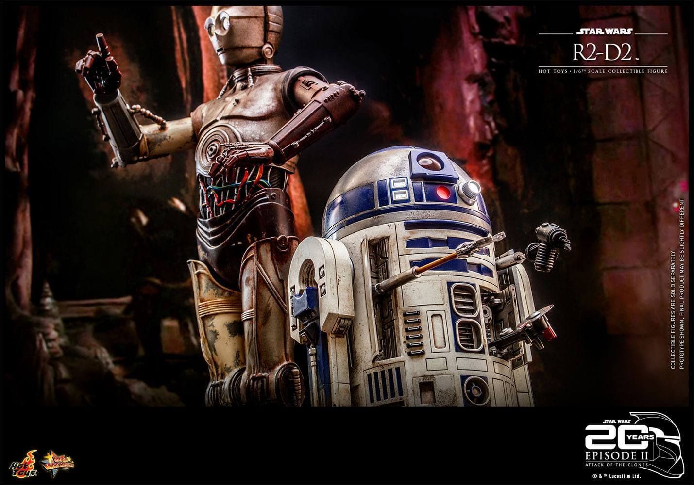 Figurine R2-D2 Hot Toys 20th anniversary MMS651 Movie Masterpiece (Star Wars episode 2 : attack of the clones)