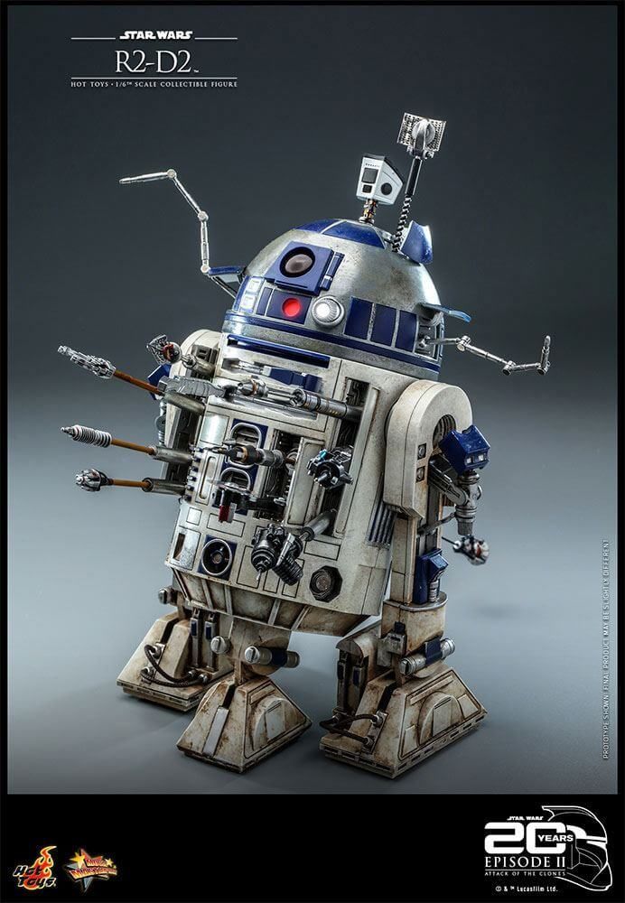 Figurine R2-D2 Hot Toys 20th anniversary MMS651 Movie Masterpiece (Star Wars episode 2 : attack of the clones)