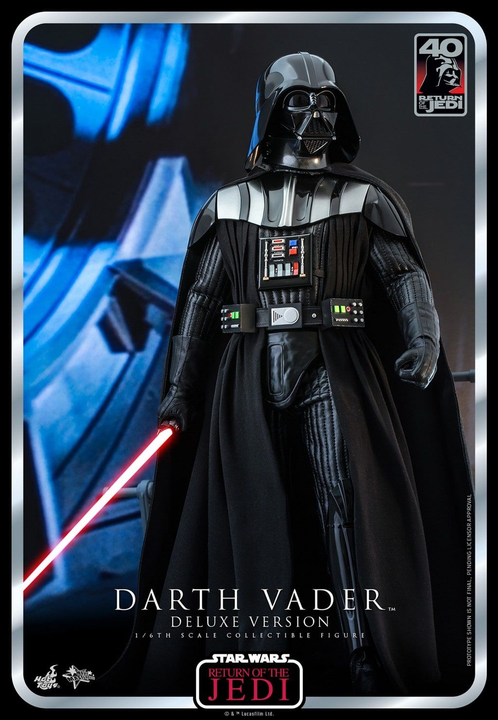 Darth Vader deluxe MMS700 40th anniversary Movie Masterpiece Hot Toys (figurine Star Wars 6 Retour du Jedi)
