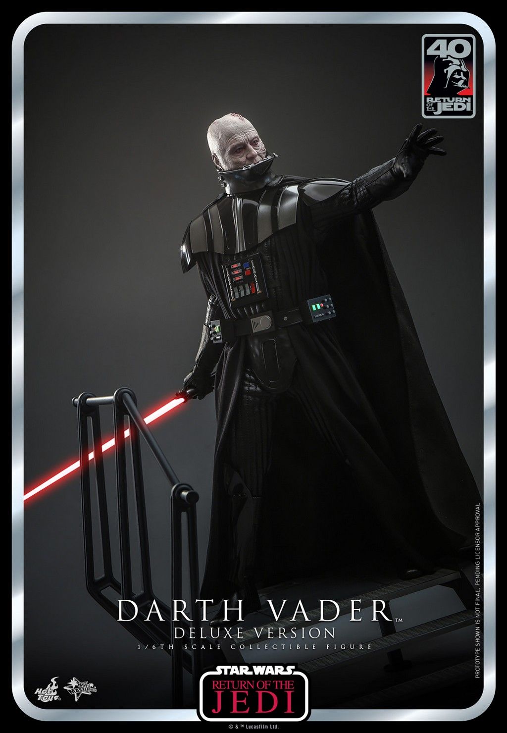 Darth Vader deluxe MMS700 40th anniversary Movie Masterpiece Hot Toys (figurine Star Wars 6 Retour du Jedi)