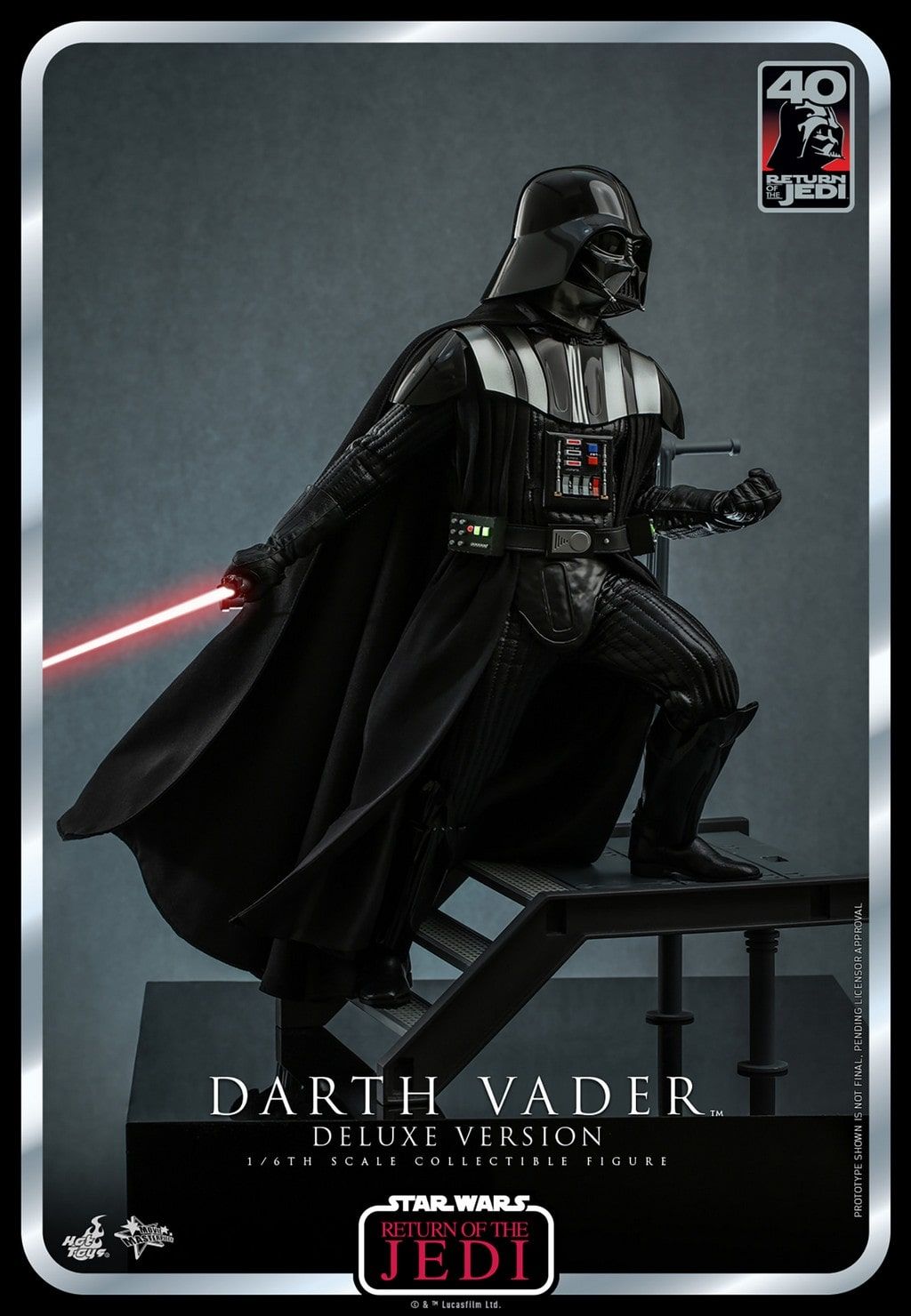 Darth Vader deluxe MMS700 40th anniversary Movie Masterpiece Hot Toys (figurine Star Wars 6 Retour du Jedi)