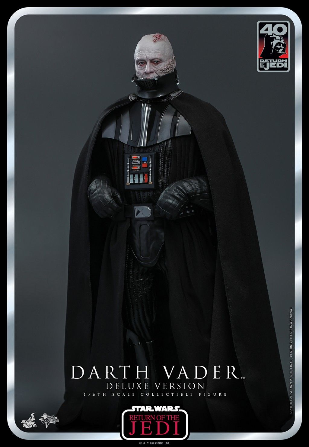 Darth Vader deluxe MMS700 40th anniversary Movie Masterpiece Hot Toys (figurine Star Wars 6 Retour du Jedi)